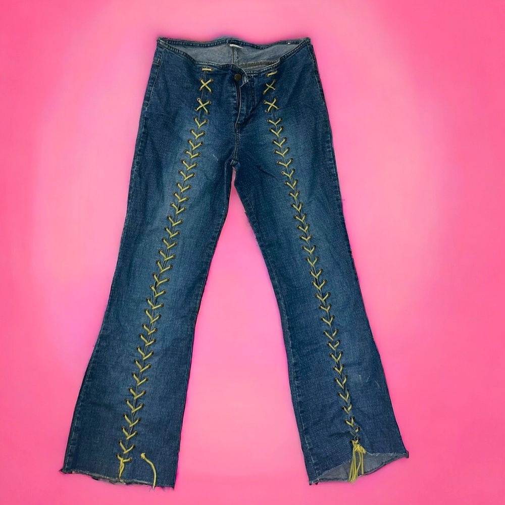 Vintage MUDD Y2K Lace Up Jeans